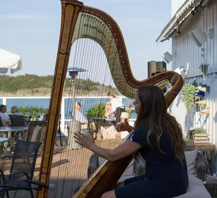 Harp music by the coast